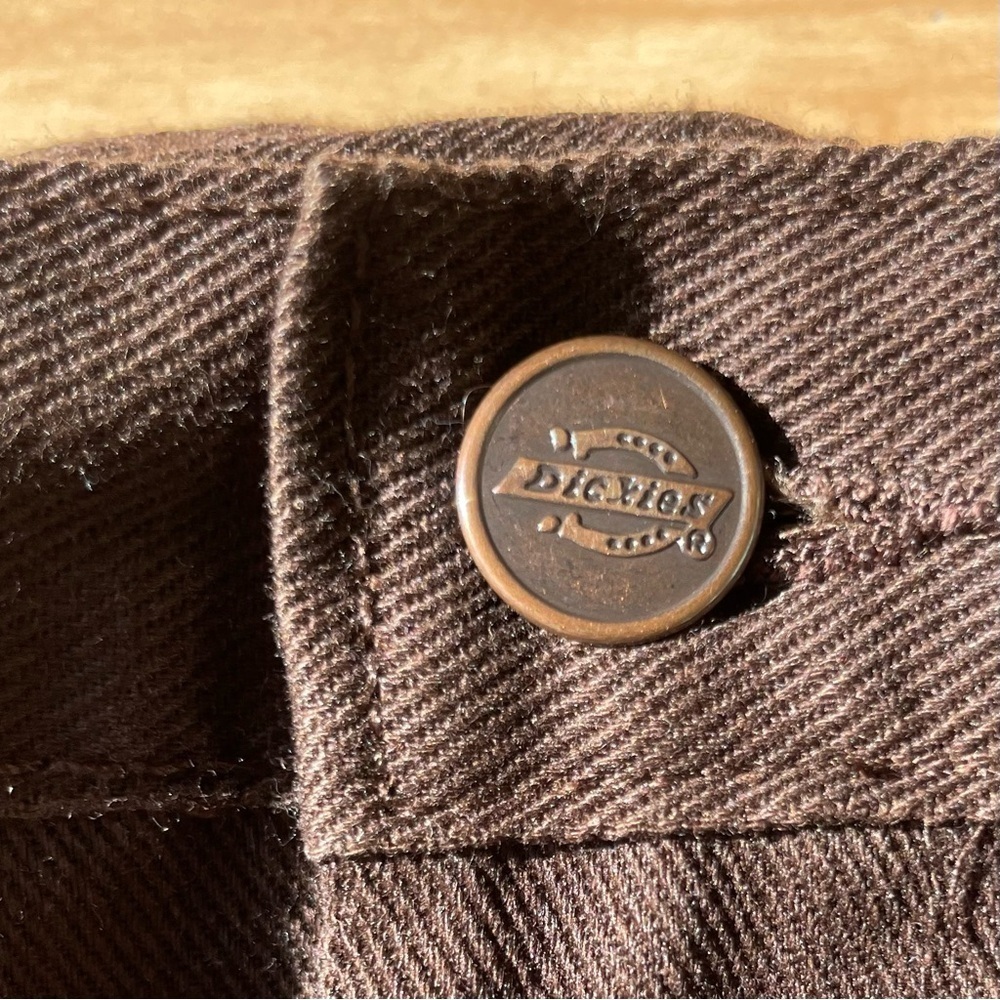 Vintage |Dickies| 100% Cotton Brown Loose Jeans Men’s *Labeled Size 38 X 29L - Picture 8 of 9